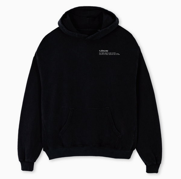 Text Hoodie - Black